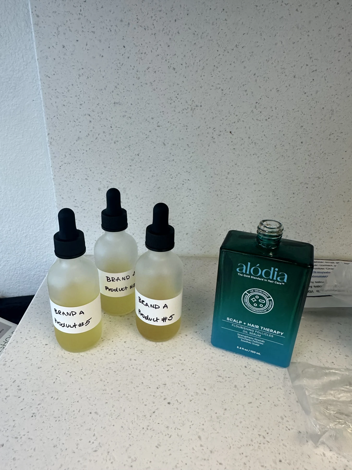 Product testing materials and formulas