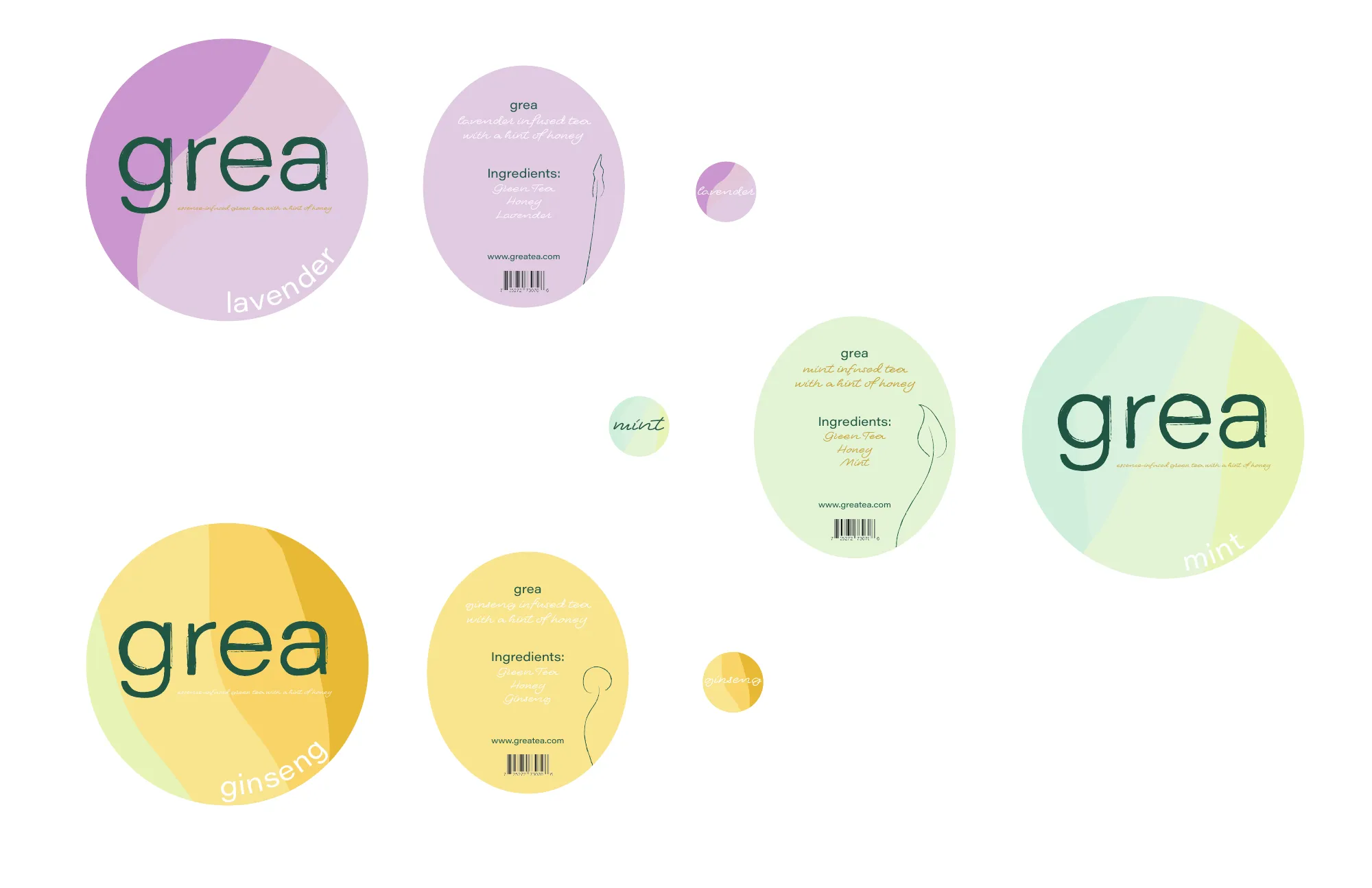 Grea bottle labels