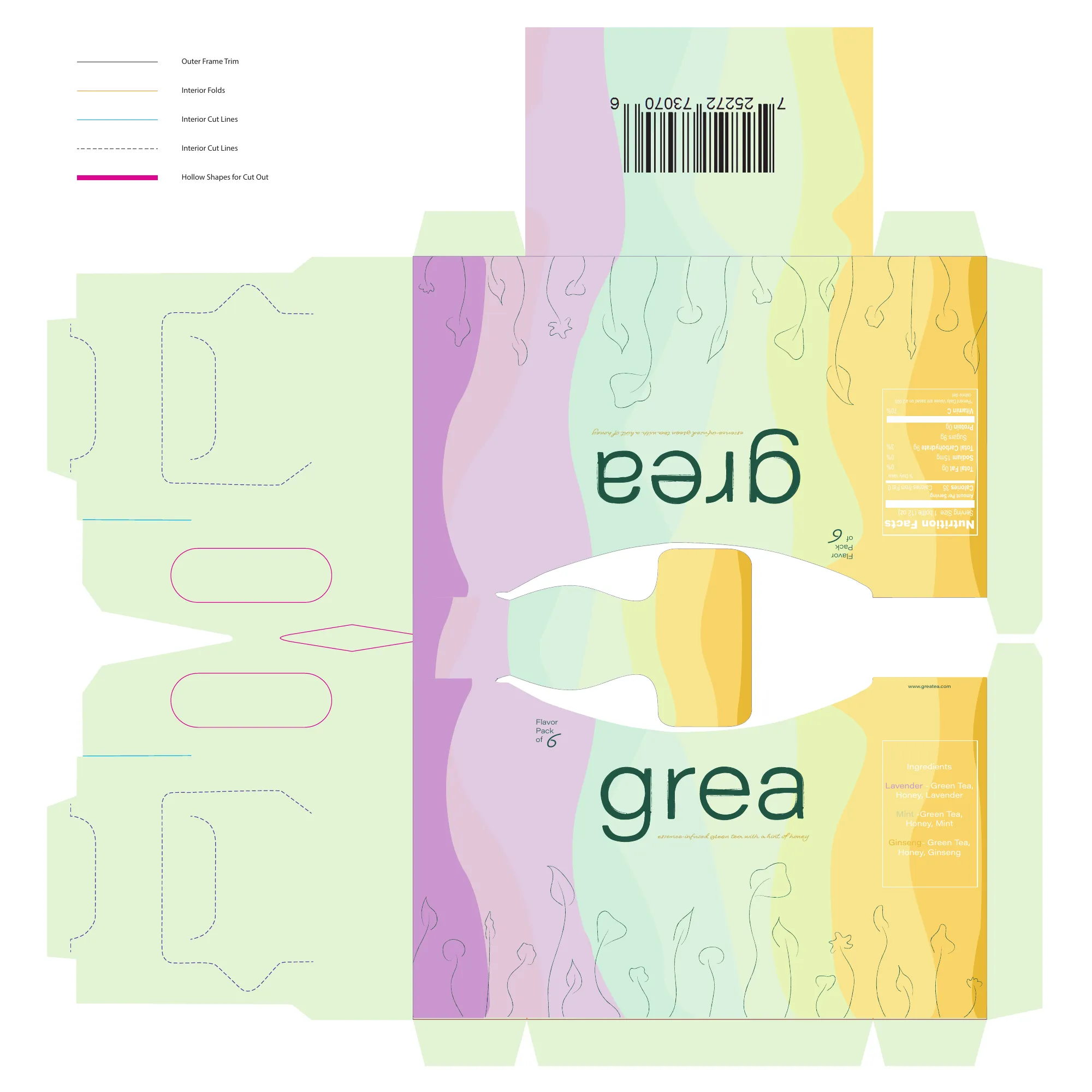 Grea carrier box outside dieline
